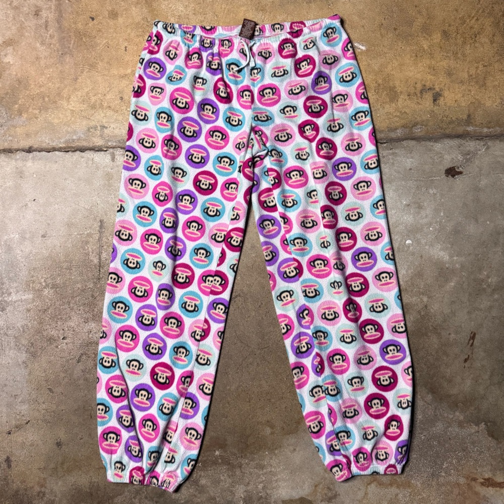Vintage Y2K Paul Frank Print Fleece Pants